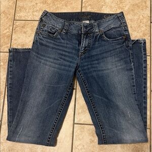 Silver Jeans Straight Leg Women’s Jeans - Dark Wash Blue